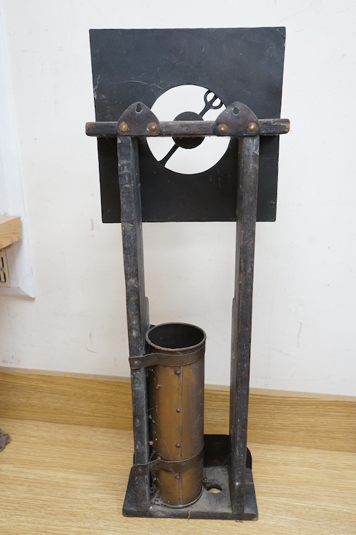 Jonathan Brigge ‘clepsydra’ water clock, 75cm high. Condition - fair